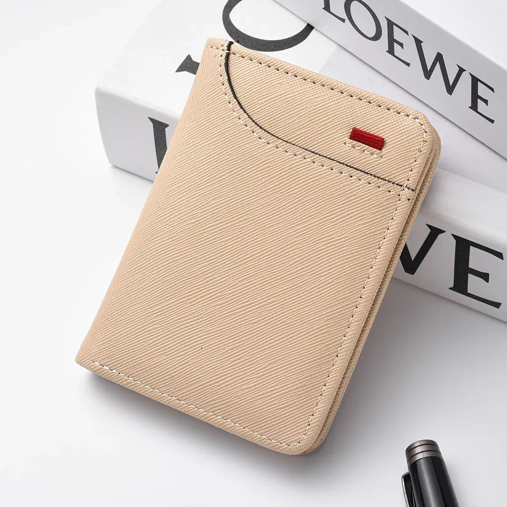 Rowan Slim Wallet in Smooth Leather with ID Window for Cards and Cash - The Southern AtelierSKU_1791062465987_363