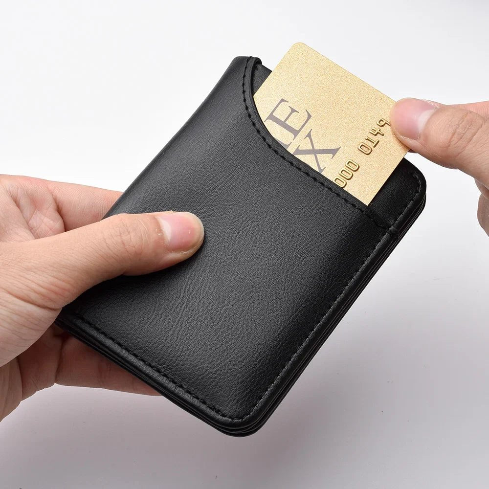 Rowan Slim Wallet in Smooth Leather with ID Window for Cards and Cash - The Southern AtelierSKU_1791062465987_865