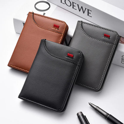 Rowan Slim Wallet in Smooth Leather with ID Window for Cards and Cash - The Southern AtelierSKU_1791062465987_865