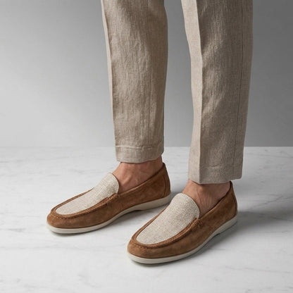 Rowan Suede and Canvas Loafers for Lightweight, Breathable Comfort - The Southern AtelierSKU_1791063883048_248