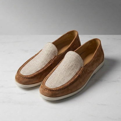 Rowan Suede and Canvas Loafers for Lightweight, Breathable Comfort - The Southern AtelierSKU_1791063883048_248
