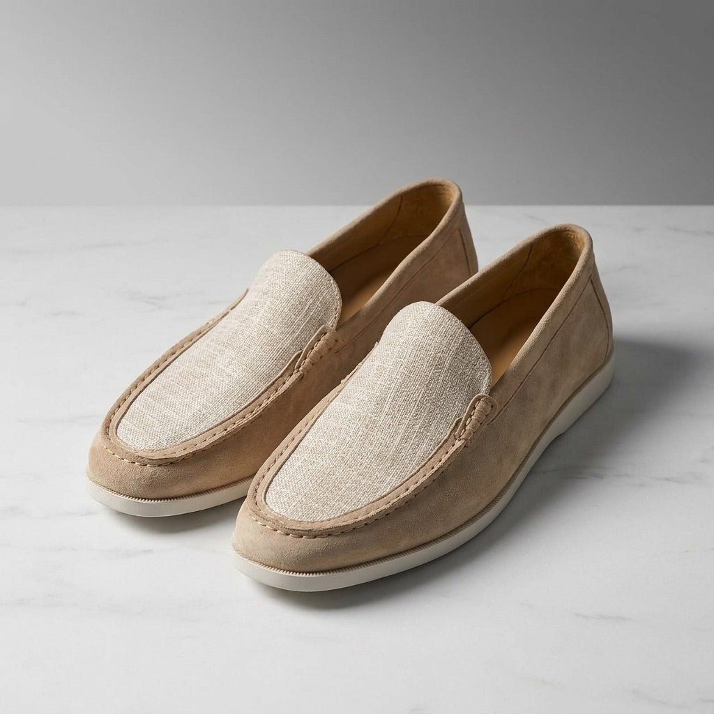 Rowan Suede and Canvas Loafers for Lightweight, Breathable Comfort - The Southern AtelierSKU_1791063883048_839