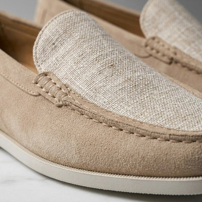 Rowan Suede and Canvas Loafers for Lightweight, Breathable Comfort - The Southern AtelierSKU_1791063883048_839