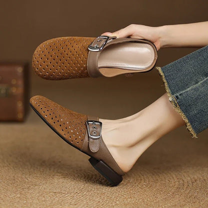 Rowan Suede Clogs with Leather Lining for All-Day Comfort - The Southern AtelierSKU_1791063570479_205