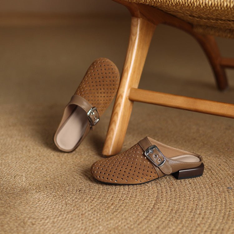 Rowan Suede Clogs with Leather Lining for All-Day Comfort - The Southern AtelierSKU_1791063570479_205