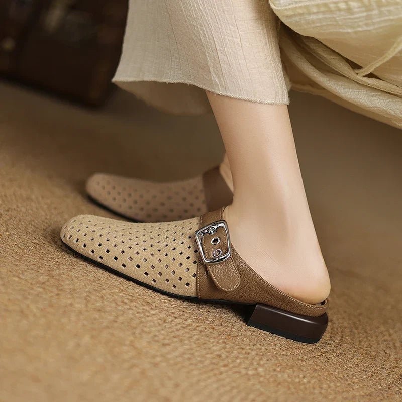 Rowan Suede Clogs with Leather Lining for All-Day Comfort - The Southern AtelierSKU_1791063570479_430