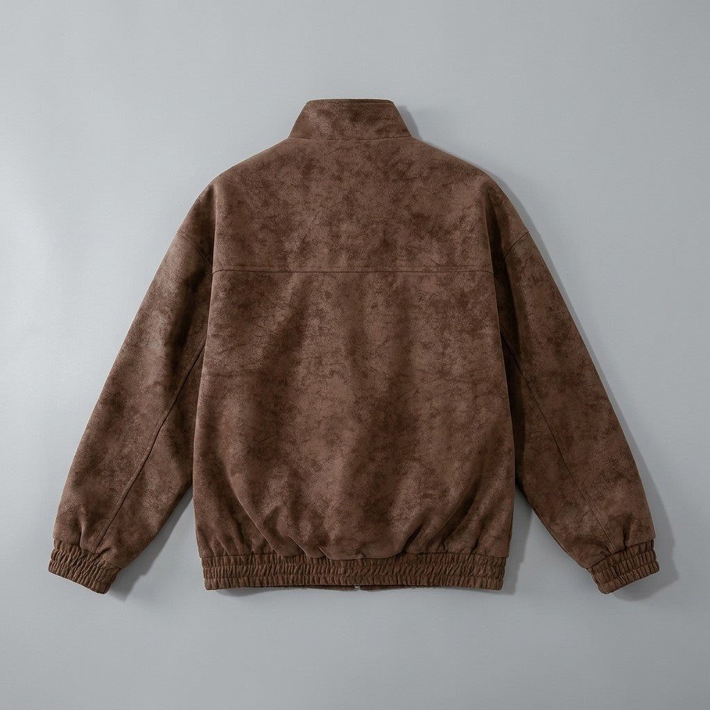 Rowan Suede Jacket with Full-Zip Front and Lined Interior for Everyday Wear - The Southern AtelierSKU_1791062774006_522