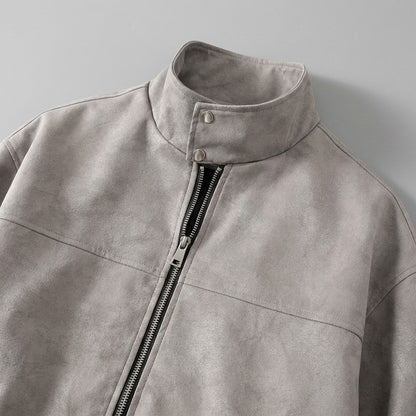 Rowan Suede Jacket with Full-Zip Front and Lined Interior for Everyday Wear - The Southern AtelierSKU_1791062774006_927