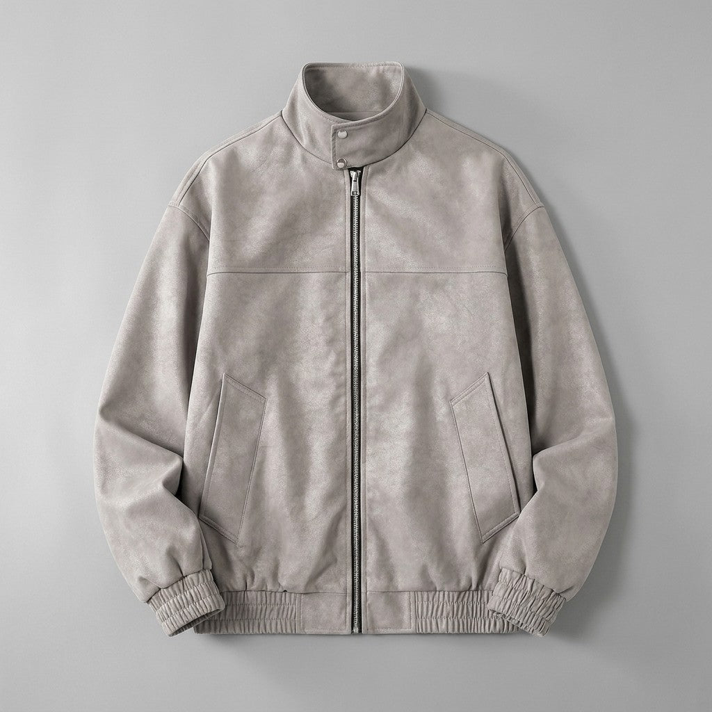 Rowan Suede Jacket with Full-Zip Front and Lined Interior for Everyday Wear - The Southern AtelierSKU_1791062774006_927
