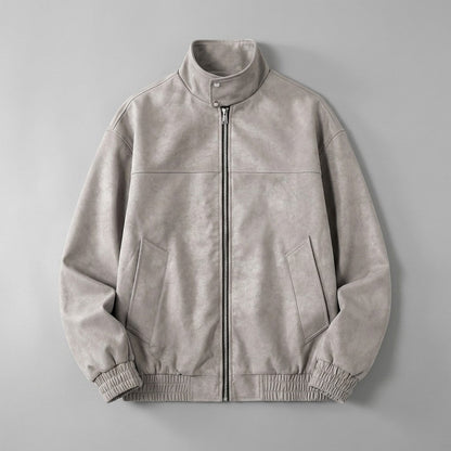 Rowan Suede Jacket with Full-Zip Front and Lined Interior for Everyday Wear - The Southern AtelierSKU_1791062774006_927