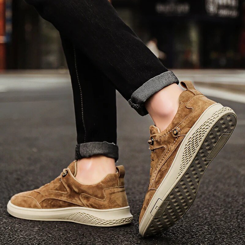 Rowan Suede Leather Sneakers with Breathable Lining and Cushioned Insole for All-Day Comfort - The Southern AtelierSKU_1791062379692_485