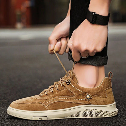 Rowan Suede Leather Sneakers with Breathable Lining and Cushioned Insole for All-Day Comfort - The Southern AtelierSKU_1791062379692_485