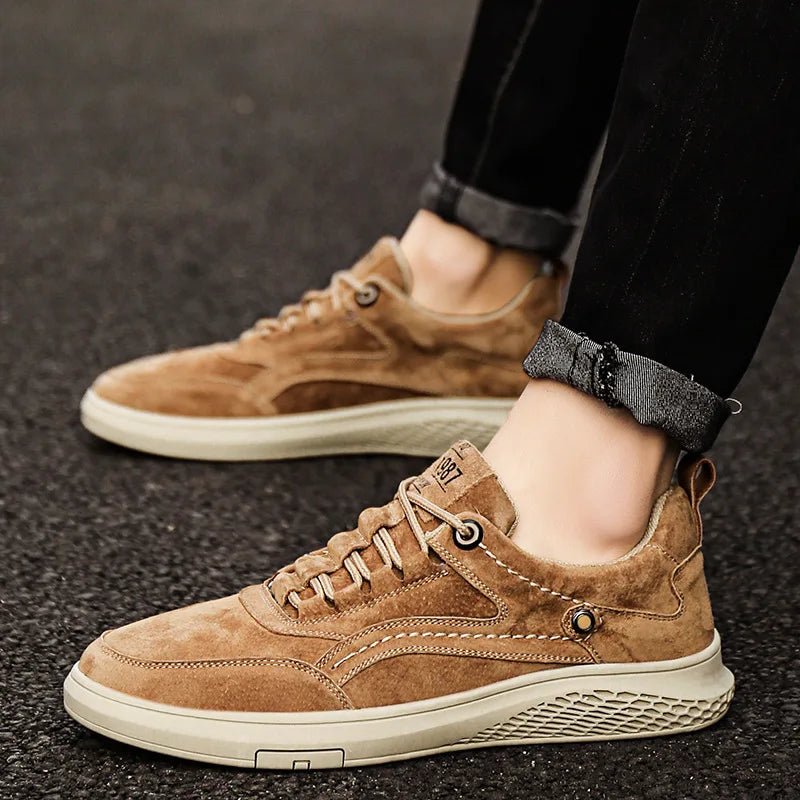 Rowan Suede Leather Sneakers with Breathable Lining and Cushioned Insole for All-Day Comfort - The Southern AtelierSKU_1791062379692_485