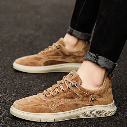 Rowan Suede Leather Sneakers with Breathable Lining and Cushioned Insole for All-Day Comfort - The Southern AtelierSKU_1791062379692_485