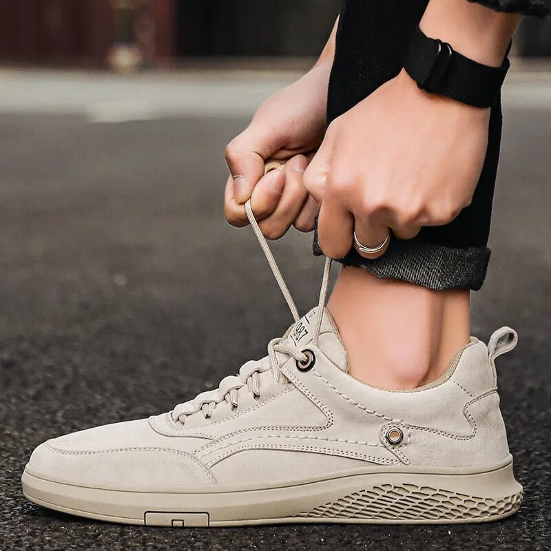 Rowan Suede Leather Sneakers with Breathable Lining and Cushioned Insole for All-Day Comfort - The Southern AtelierSKU_1791062379692_56
