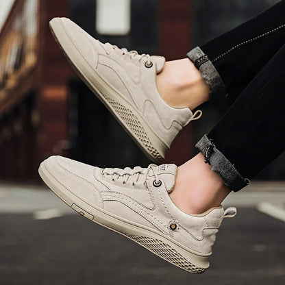 Rowan Suede Leather Sneakers with Breathable Lining and Cushioned Insole for All-Day Comfort - The Southern AtelierSKU_1791062379692_56