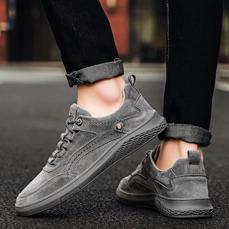 Rowan Suede Leather Sneakers with Breathable Lining and Cushioned Insole for All-Day Comfort - The Southern AtelierSKU_1791062379692_97