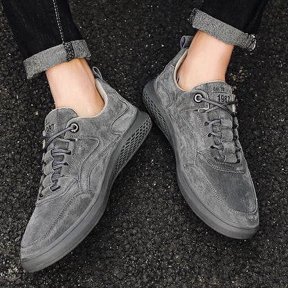 Rowan Suede Leather Sneakers with Breathable Lining and Cushioned Insole for All-Day Comfort - The Southern AtelierSKU_1791062379692_97