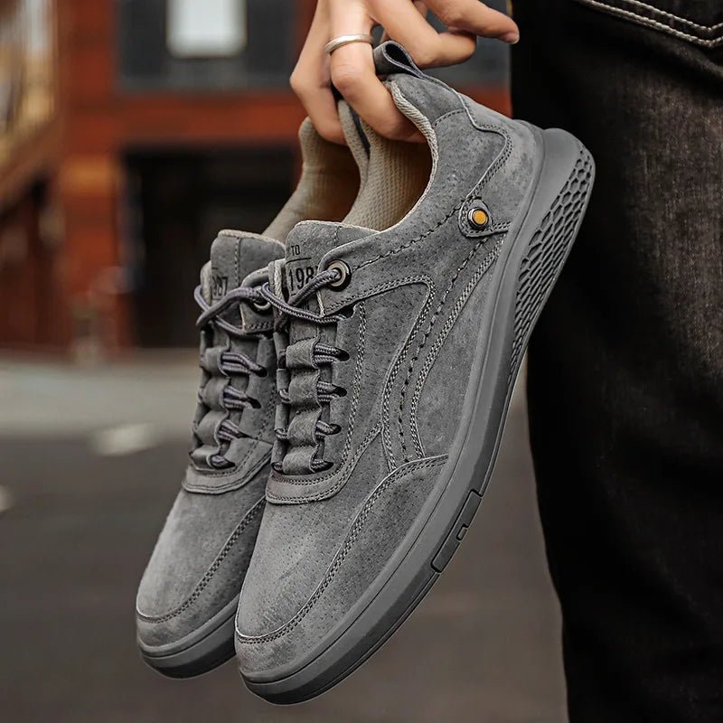 Rowan Suede Leather Sneakers with Breathable Lining and Cushioned Insole for All-Day Comfort - The Southern AtelierSKU_1791062379692_97