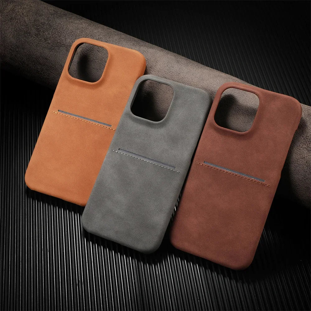 Rowan Suede-Like iPhone Case with Built-In Card Holder, Slim Profile, and Drop Protection - The Southern AtelierSKU_1791063574786_51