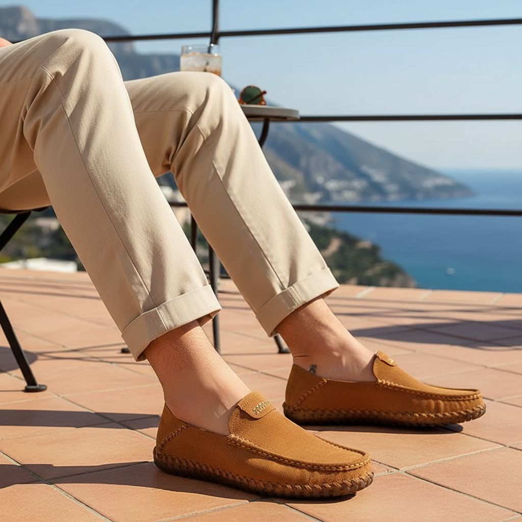 Rowan Suede Loafers with Cushioned Insole and Lightweight Design for Everyday Comfort - The Southern AtelierSKU_1791063081846_66