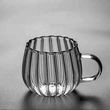 Rowan Textured Heat-Resistant Glass Mug with Ergonomic Handle for Hot or Cold Drinks, 12.5 oz - The Southern AtelierSKU_1791063635663_17