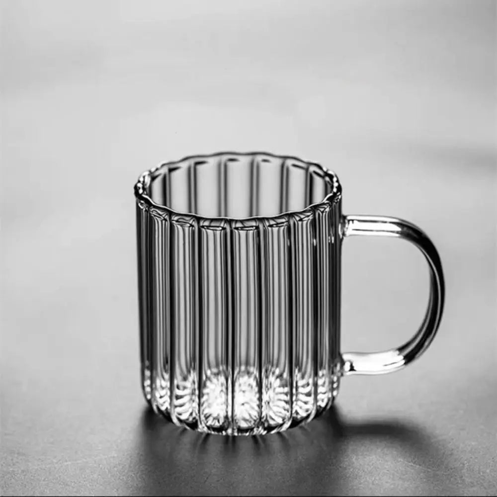 Rowan Textured Heat-Resistant Glass Mug with Ergonomic Handle for Hot or Cold Drinks, 12.5 oz - The Southern AtelierSKU_1791063635663_659