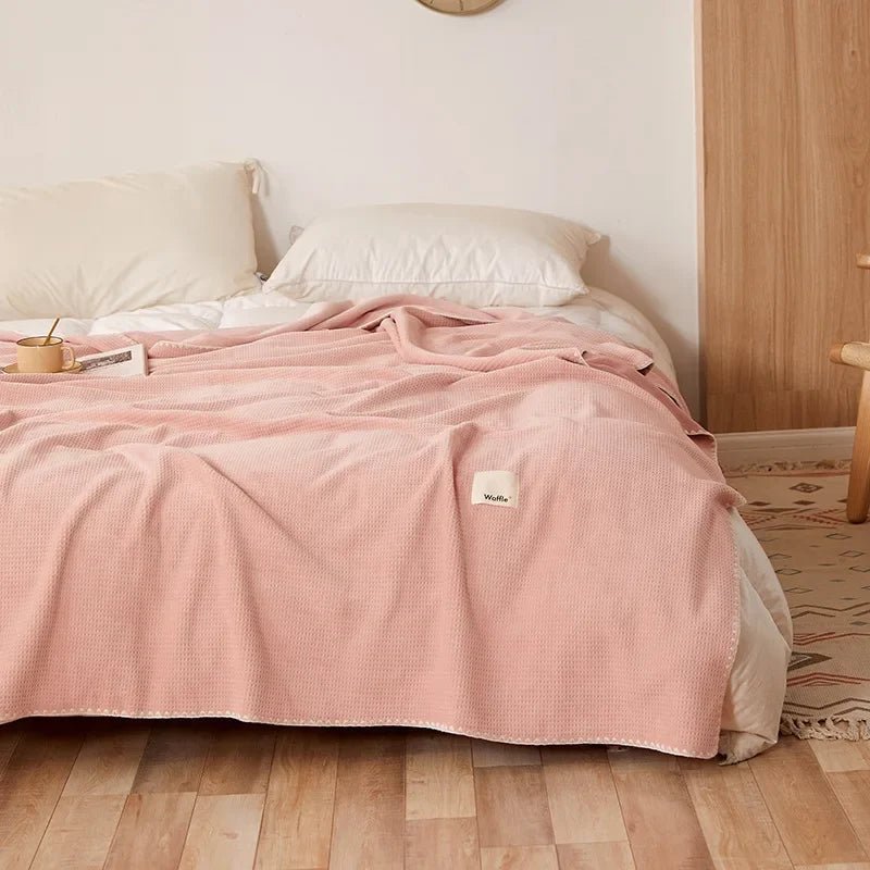 Rowan Waffle Knit Blanket with High-Density Weave for Extra Warmth and Comfort - The Southern AtelierSKU_1791062635891_45