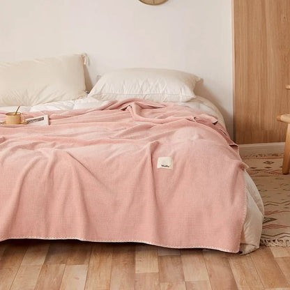 Rowan Waffle Knit Blanket with High-Density Weave for Extra Warmth and Comfort - The Southern AtelierSKU_1791062635891_45