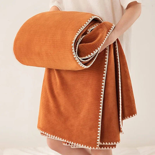 Rowan Waffle Knit Blanket with High-Density Weave for Extra Warmth and Comfort - The Southern AtelierSKU_1791062635891_878