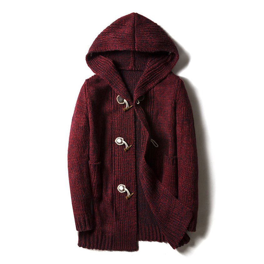 Rowan Wool-Blend Cardigan with Oversized Hood and Pockets for Cold-Weather Layering - The Southern AtelierSKU_1791062371404_817