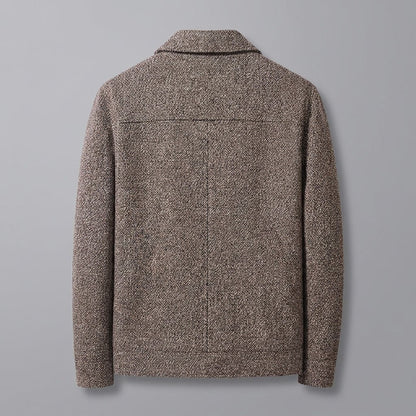 Rowan Wool-Blend Knit Relaxed Fit Full-Zip Jacket with Soft Lining for Autumn-to-Winter Layering - The Southern AtelierSKU_1791062445444_509