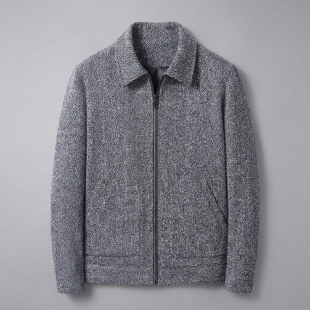 Rowan Wool-Blend Knit Relaxed Fit Full-Zip Jacket with Soft Lining for Autumn-to-Winter Layering - The Southern AtelierSKU_1791062445444_789