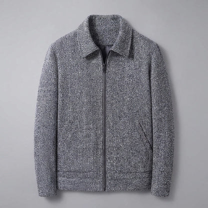 Rowan Wool-Blend Knit Relaxed Fit Full-Zip Jacket with Soft Lining for Autumn-to-Winter Layering - The Southern AtelierSKU_1791062445444_789