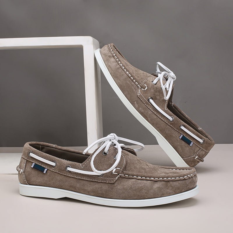 Seabrook Boat Shoes in Genuine Suede for All-Day Comfort and Non-Slip Grip - The Southern AtelierSKU_1791063529302_116