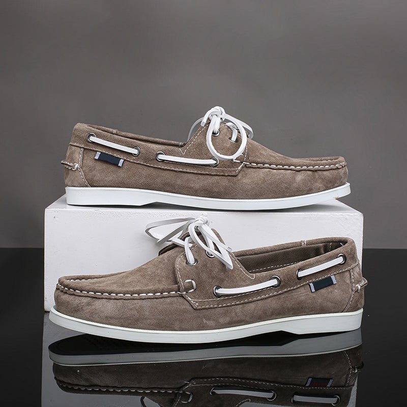 Seabrook Boat Shoes in Genuine Suede for All-Day Comfort and Non-Slip Grip - The Southern AtelierSKU_1791063529302_116