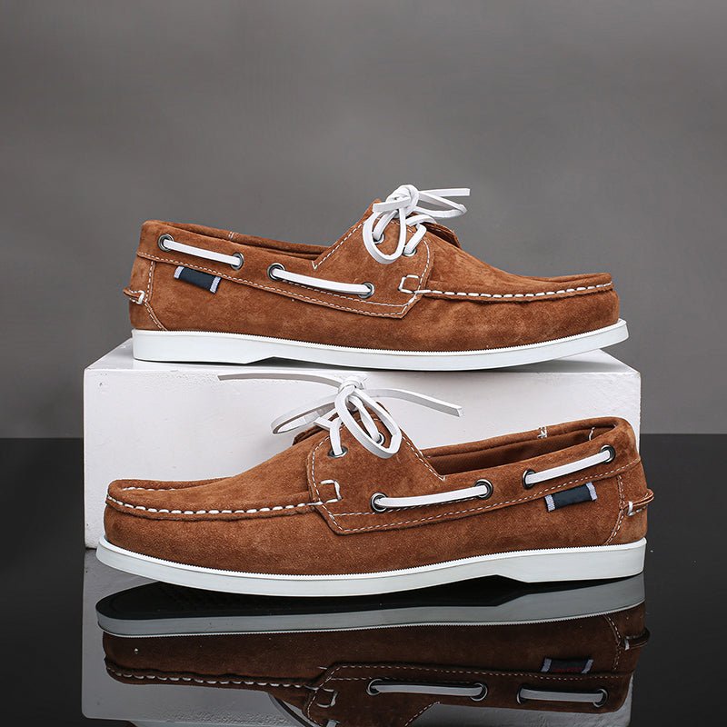 Seabrook Boat Shoes in Genuine Suede for All-Day Comfort and Non-Slip Grip - The Southern AtelierSKU_1791063529302_120