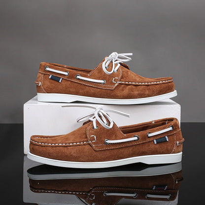 Seabrook Boat Shoes in Genuine Suede for All-Day Comfort and Non-Slip Grip - The Southern AtelierSKU_1791063529302_120