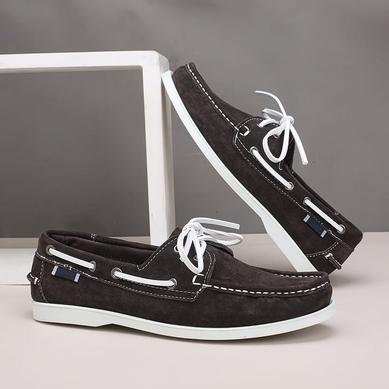 Seabrook Boat Shoes in Genuine Suede for All-Day Comfort and Non-Slip Grip - The Southern AtelierSKU_1791063529302_358