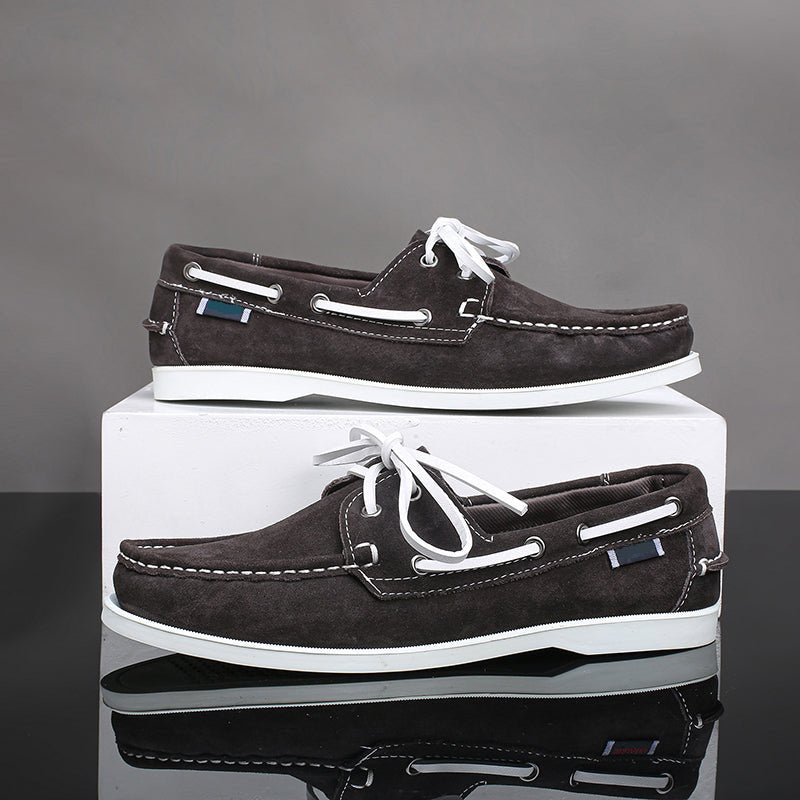 Seabrook Boat Shoes in Genuine Suede for All-Day Comfort and Non-Slip Grip - The Southern AtelierSKU_1791063529302_358