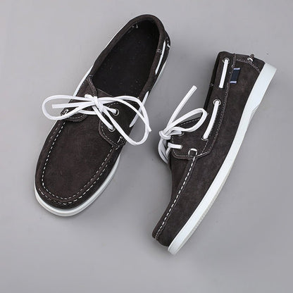 Seabrook Boat Shoes in Genuine Suede for All-Day Comfort and Non-Slip Grip - The Southern AtelierSKU_1791063529302_358