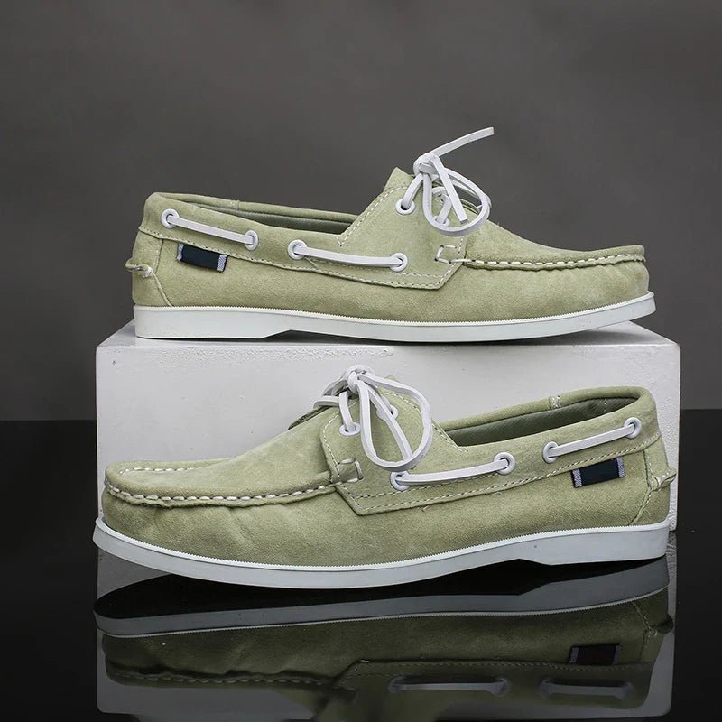 Seabrook Boat Shoes in Genuine Suede for All-Day Comfort and Non-Slip Grip - The Southern AtelierSKU_1791063529302_541