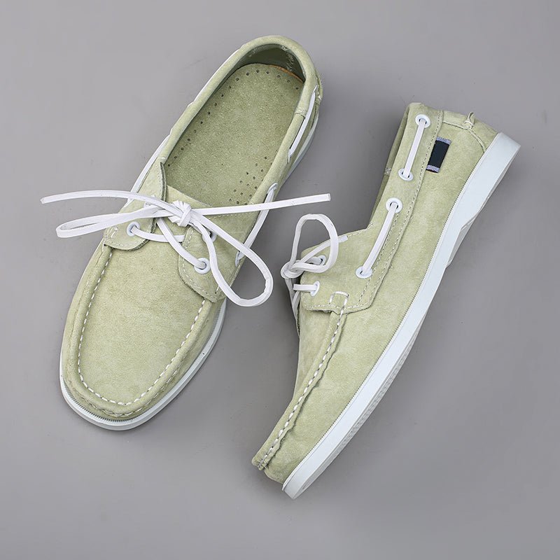Seabrook Boat Shoes in Genuine Suede for All-Day Comfort and Non-Slip Grip - The Southern AtelierSKU_1791063529302_541