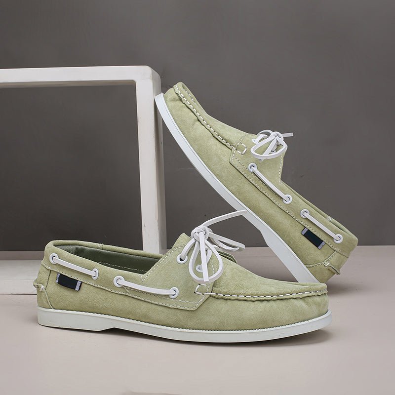 Seabrook Boat Shoes in Genuine Suede for All-Day Comfort and Non-Slip Grip - The Southern AtelierSKU_1791063529302_541