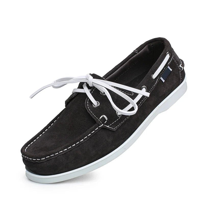 Seabrook Boat Shoes in Genuine Suede for All-Day Comfort and Non-Slip Grip - The Southern AtelierSKU_1791063529302_541