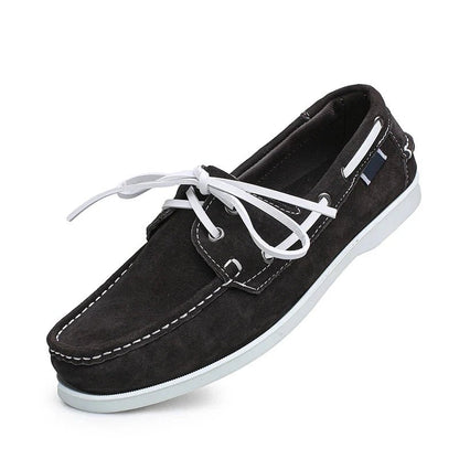 Seabrook Boat Shoes in Genuine Suede for All-Day Comfort and Non-Slip Grip - The Southern AtelierSKU_1791063529302_541