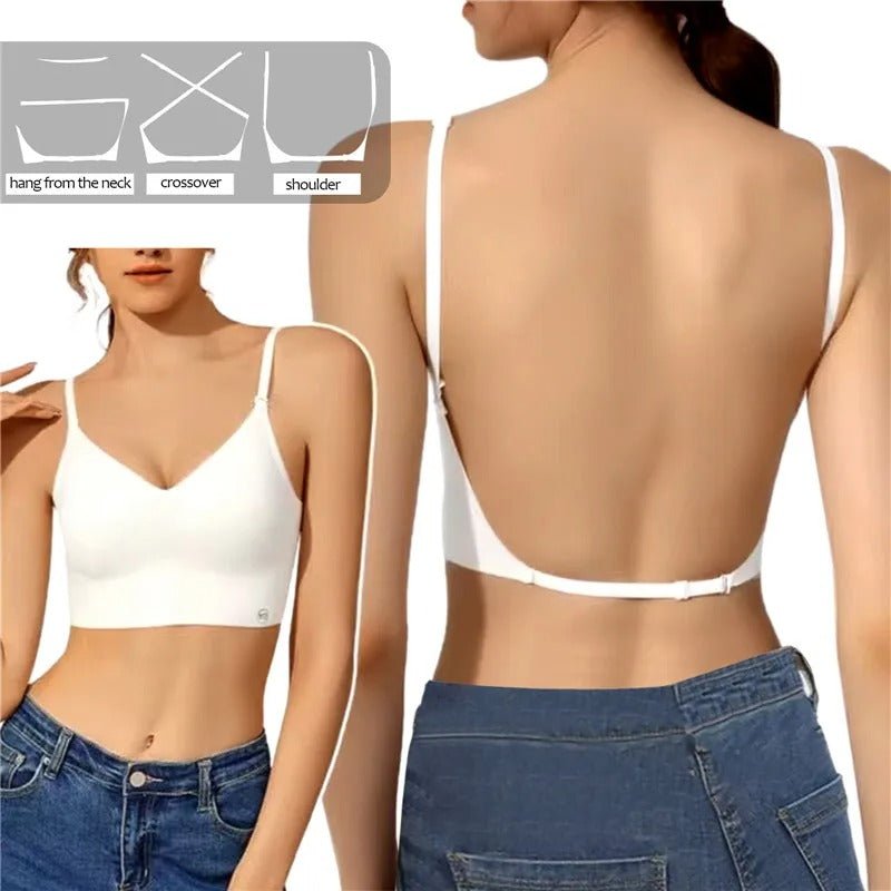 Seamless Backless Push-Up Bra for Invisible Support Under Open-Back Dresses and Tops - The Southern AtelierSKU_1786565907806_413