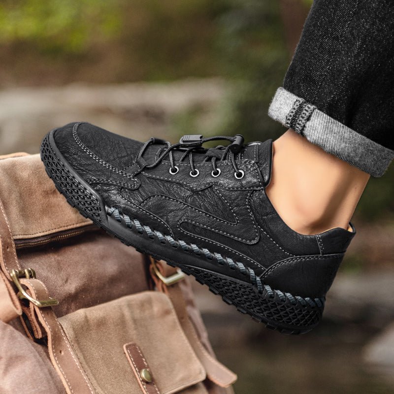 Stonehaven Leather Hiking Shoes with No-Tie Lacing for All-Day Comfort and Trail Traction - The Southern AtelierSKU_1791063247882_193