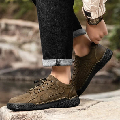 Stonehaven Leather Hiking Shoes with No-Tie Lacing for All-Day Comfort and Trail Traction - The Southern AtelierSKU_1791063247882_464