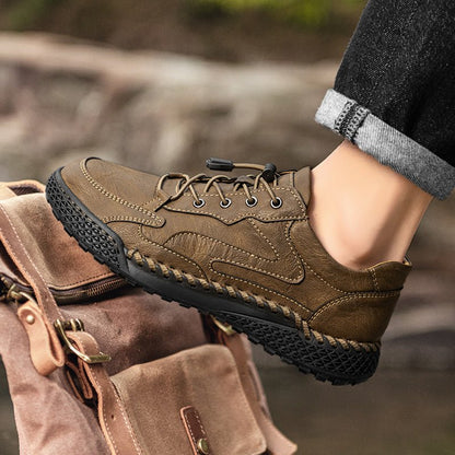 Stonehaven Leather Hiking Shoes with No-Tie Lacing for All-Day Comfort and Trail Traction - The Southern AtelierSKU_1791063247882_464